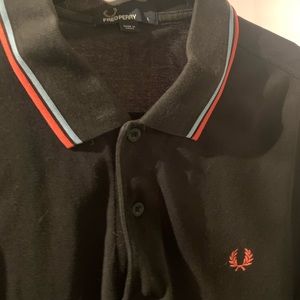 Fred Perry Large Black Polo